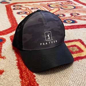 PGA tour ball cap never worn grey camo